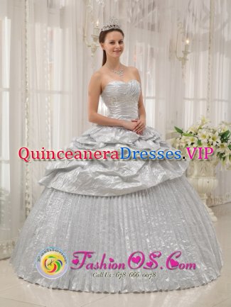 Silver For Brand New Quinceanera Dress With Appliques and Pick-ups In Valley City North Dakota/ND