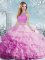 Sleeveless Clasp Handle Floor Length Beading and Ruffles and Pick Ups Quinceanera Dress