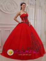 Ipsach Switzerland Elegent Tulle Sweetheart Strapless Appliques Decorate Quinceanera Dress With Floor-length