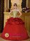 Whitesburg Kentucky/KY Remarkable Red Embrioidery Quinceanera Gowns With Taffeta Ball Gown Floor-length