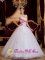 Pretty Strapless White and Fushcia Princess Quinceanera Dress With Sweetheart Appliques Decorate For Sweet 16 Party In Brooklyn New York/NY