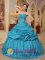 Brandon Mississippi/MS Wonderful Teal Quinceanera Dress With Pick-ups Sweetheart Neckline Taffeta Ball Gown