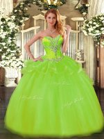 Eye-catching Sleeveless Beading Floor Length Vestidos de Quinceanera