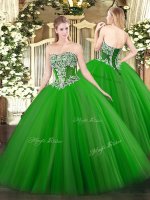 Fancy Beading Sweet 16 Dresses Green Lace Up Sleeveless Floor Length(SKU SJQDDT1453002BIZ)