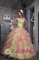 Morgantown Pennsylvania/PA Flower Decorate Multi-color For Sweet 16 Dress In Quinceanera