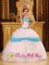 Dover Delaware/ DE Perfect Satin and Organza Baby Blue Quinceanera Dress With Pick-ups and Appliques