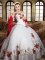 Hot Selling White Ball Gowns One Shoulder Sleeveless Taffeta Floor Length Lace Up Beading and Embroidery Sweet 16 Quinceanera Dress