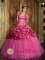 Sweetheart Pick -ups and Jacket Quinceanera Dress With Hot Pink Taffeta and Organza Appliques In Grahamstown South Africa