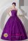 Oranienburg Germany A-line For Strapless Lovely Purple Quinceanera Dress With Ruched and Beading