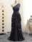 Sleeveless Chiffon Floor Length Zipper Quinceanera Court Dresses in Grey with Pick Ups