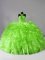 Ball Gowns Organza Halter Top Sleeveless Beading and Ruffles Zipper 15 Quinceanera Dress Brush Train