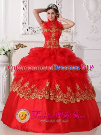 Menlo Park California Hot Pink Halter Embroidery Special Quinceanera Gowns With Pick-ups For Sweet 16