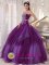 Tulle Beading and Bowknot For Elegant Strapless Purple ruffled Quinceanera Dress IN Valle del Cauca colombia