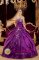 Purple Taffeta and Tulle Sweetheart Floor-length Appliques Ball Gown Quinceanera Dress In Edgewater Maryland/MD