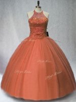 Halter Top Sleeveless Tulle Vestidos de Quinceanera Beading Lace Up(SKU PSSW0994-6BIZ)