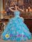 Taffs Well Mid Glamorgan Cheap strapless Quinceanera Dress With colorful Organza Appliques Decorate Gown