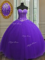 New Style Beading and Sequins Quinceanera Dresses Purple Lace Up Sleeveless Floor Length(SKU PSSW0127-10BIZ)