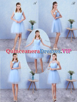 Admirable Sleeveless Ruching Lace Up Dama Dress for Quinceanera