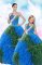 Multi-color Ball Gowns Sequins and Pick Ups Quince Ball Gowns Lace Up Taffeta Sleeveless Floor Length