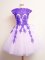 Multi-color Sleeveless Mini Length Appliques Lace Up Quinceanera Dama Dress