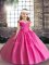 Straps Sleeveless Tulle Little Girl Pageant Gowns Beading Lace Up