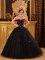 Salmon Idaho/ID Tiny Flowers Decorate Popular Black Quinceanera Dress For Strapless Tulle Ball Gown