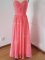 Adorable Watermelon Red Sleeveless Ruching Floor Length Vestidos de Damas