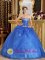 Puerto Rico colombia Elegant Blue Quinceanera Dress With sexy Sweetheart Neckline