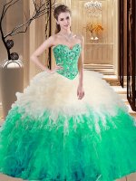 Best Selling Tulle Sweetheart Sleeveless Lace Up Embroidery and Ruffles 15th Birthday Dress in Multi-color(SKU SJQDDT938002-3BIZ)