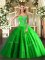 Glittering Sleeveless Beading Floor Length Quinceanera Gown