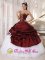 Tamarac FL Taffeta and Tulle Appliques Burgundy and White Quinceanera Dress For Formal Evening Sweetheart Ball Gown