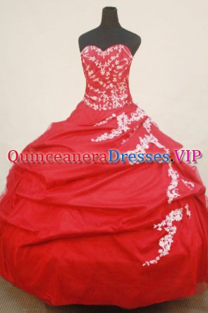 Beautiful Ball Gown SweetheartFloor-length Quinceanera Dresses Appliques Style FA-Z-0206