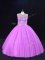 New Arrival Floor Length Ball Gowns Sleeveless Lilac Quinceanera Gown Lace Up