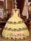 Rochford East Anglia Classical Custom Made Light Yellow Ruffles Layered Quinceanera Dress With Appliques and Ruch In Spring.