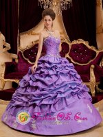 Appliques And Pick-ups Decorate Luxurious Lavender For Sweetheart Taffeta Ball Gown Quinceanera Dress In Clanton Alabama/AL