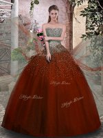 Tulle Sleeveless Floor Length Quinceanera Dress and Beading(SKU YCQD038-6BIZ)