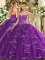 Nice Floor Length Ball Gowns Sleeveless Purple Quinceanera Gown Lace Up