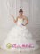 Monroe Connecticut/CT White and Beautiful sweetheart Quinceanera Dress With Lace-up Pick-ups and Beading Ball Gown