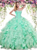 Sleeveless Beading and Ruffles Lace Up Vestidos de Quinceanera(SKU YSQD035-2BIZ)