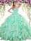 Sleeveless Beading and Ruffles Lace Up Vestidos de Quinceanera