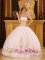 Annandale Virginia/VA Strapless Ball Gown Appliques Decorate For Quinceanera Dress