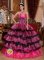 Gif-sur-Yvette France Brand New Multi-color Quinceanera Dress For Sweetheart Organza Ruffles Gorgeous Ball Gown