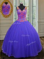 Elegant Sleeveless Beading Zipper Quinceanera Dress