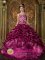 Alpine TX Beading Exquisite Burgundy Quinceanera Dress Beaded Decorate Straps Taffeta Ball Gown