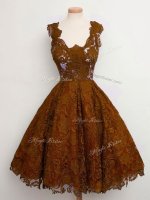 Lace Sleeveless Knee Length Court Dresses for Sweet 16 and Lace(SKU SWBD139BIZ)