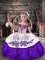 Sleeveless Beading and Embroidery and Ruffles Lace Up Little Girl Pageant Gowns