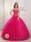 Gorgeous strapless beaded Hot Pink Quinceanera Dress in Scottsboro Alabama/AL