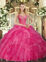 Sleeveless Lace Up Floor Length Beading and Ruffles Sweet 16 Dress(SKU SJQDDT1073002-1BIZ)