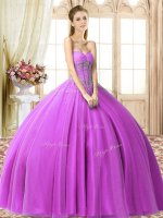 Floor Length Ball Gowns Sleeveless Lilac Quinceanera Dresses Lace Up(SKU YCQD0186-3BIZ)