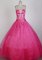 Mexican Elegant Ball Gown Strapless Floor-length Quinceanera Dress LZ426015